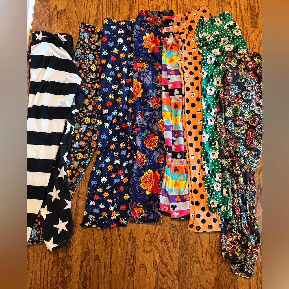8 lulaRoe leggings T/C new or worn once